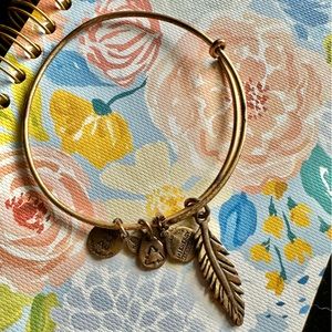 Alex and Ani Feather Bracelet - Gold